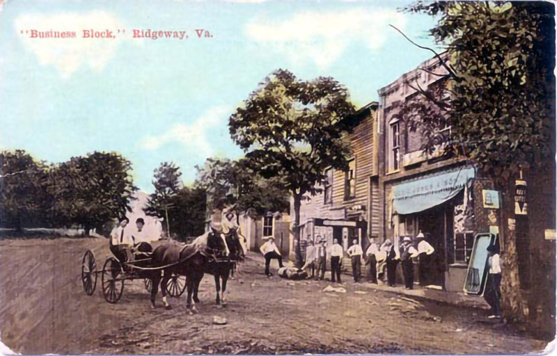 An antique photo of old Ridgeway